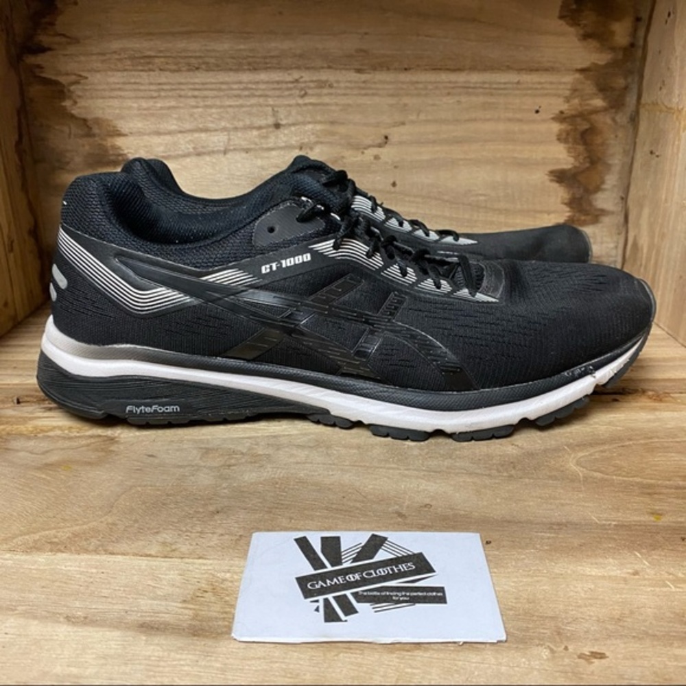 Asics gt 1000 flyte foam black running sneakers